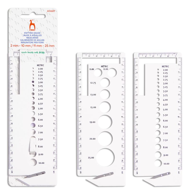 60669 PONY KNITTING GAUGE 60669 - Image 1